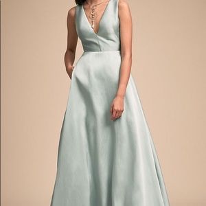 Monique Lhullier Evening Gown in sky blue